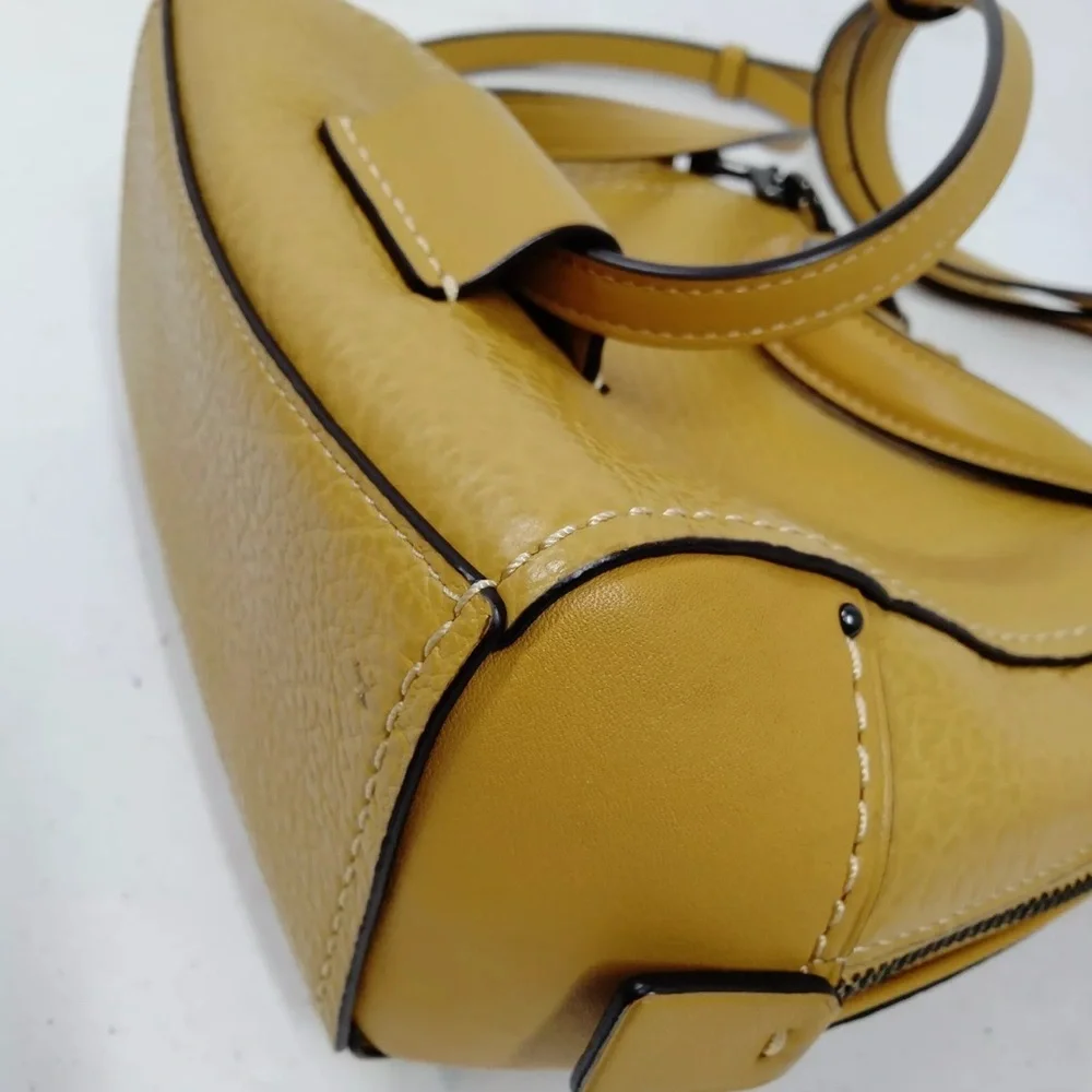 Coach Mini Faye Pebbled Leather Backpack